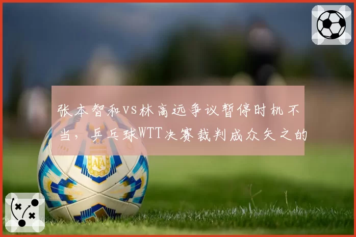 张本智和vs林高远争议暂停时机不当，乒乓球WTT决赛裁判成众矢之的